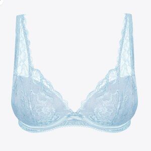Light Blue Lace Underwire Bra - Women's Intimates